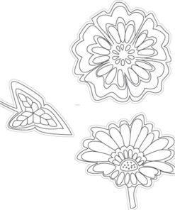 Marianne Design – Two flowers + stempel