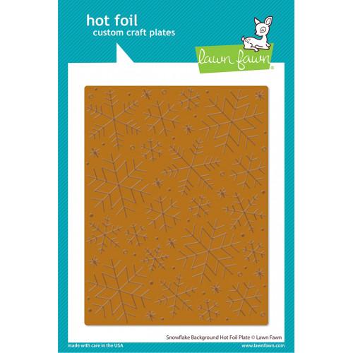 Lawn Fawn – snowflake background hot foil plate Lawn Fawn - snowflake background hot foil plate