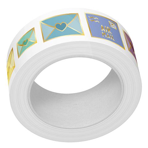 Lawn Fawn – happy mail foiled washi tape LF3290 HappyMailFoiledWashiTape sml