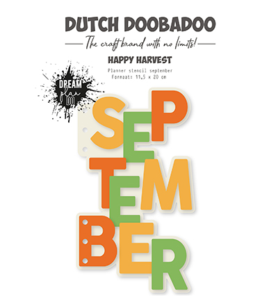 Dutch DooBaDoo – Planner stencil September 470784330