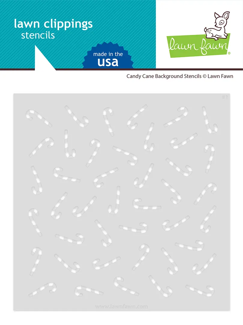 Lawn Fawn – candy cane background stencils LF3535 CandyCaneBackdropStencil sml