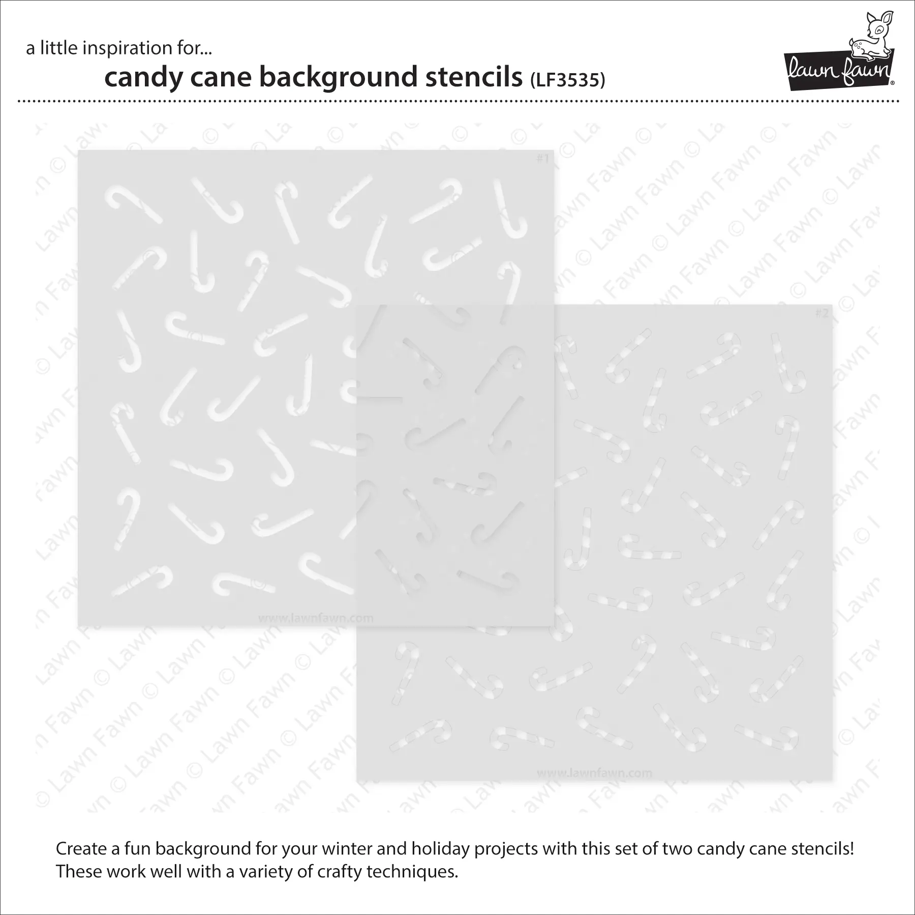 Lawn Fawn – candy cane background stencils LF3535 CandyCaneBackdropStencils2 sml