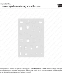 LF3556 SweetSpidersColoringStencil2 sml