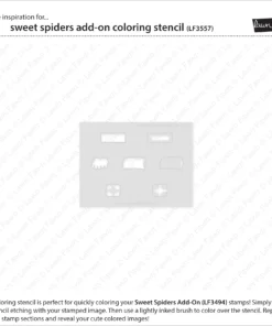 LF3557 SweetSpidersAddOnColoringStencil2 sml
