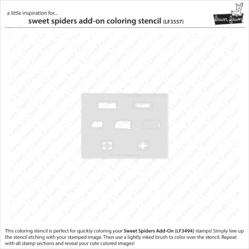 LF3557 SweetSpidersAddOnColoringStencil2 sml
