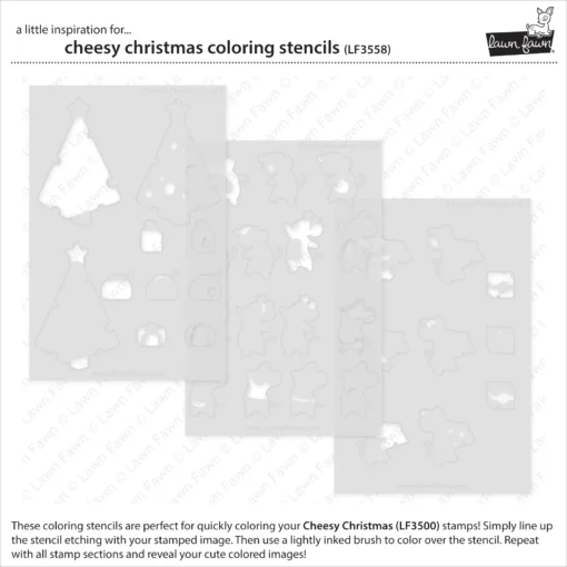 LF3558 CheesyChristmasColoringStencils2 sml