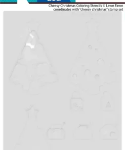 LF3558 CheesyChristmasColoringStencils sml