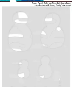 LF3563 FrostyFamilyColoringStencils sml