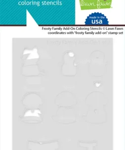 LF3564 FrostyFamilyAddOnColoringStencils sml