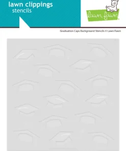 Lawn Fawn – graduation caps background stencils LF3739 GraduationCapsBackgroundStencils sml