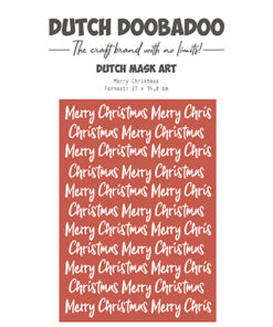 Dutch DooBaDoo – Mask Art Merry Christmas DD intern1272 Dekvel A5