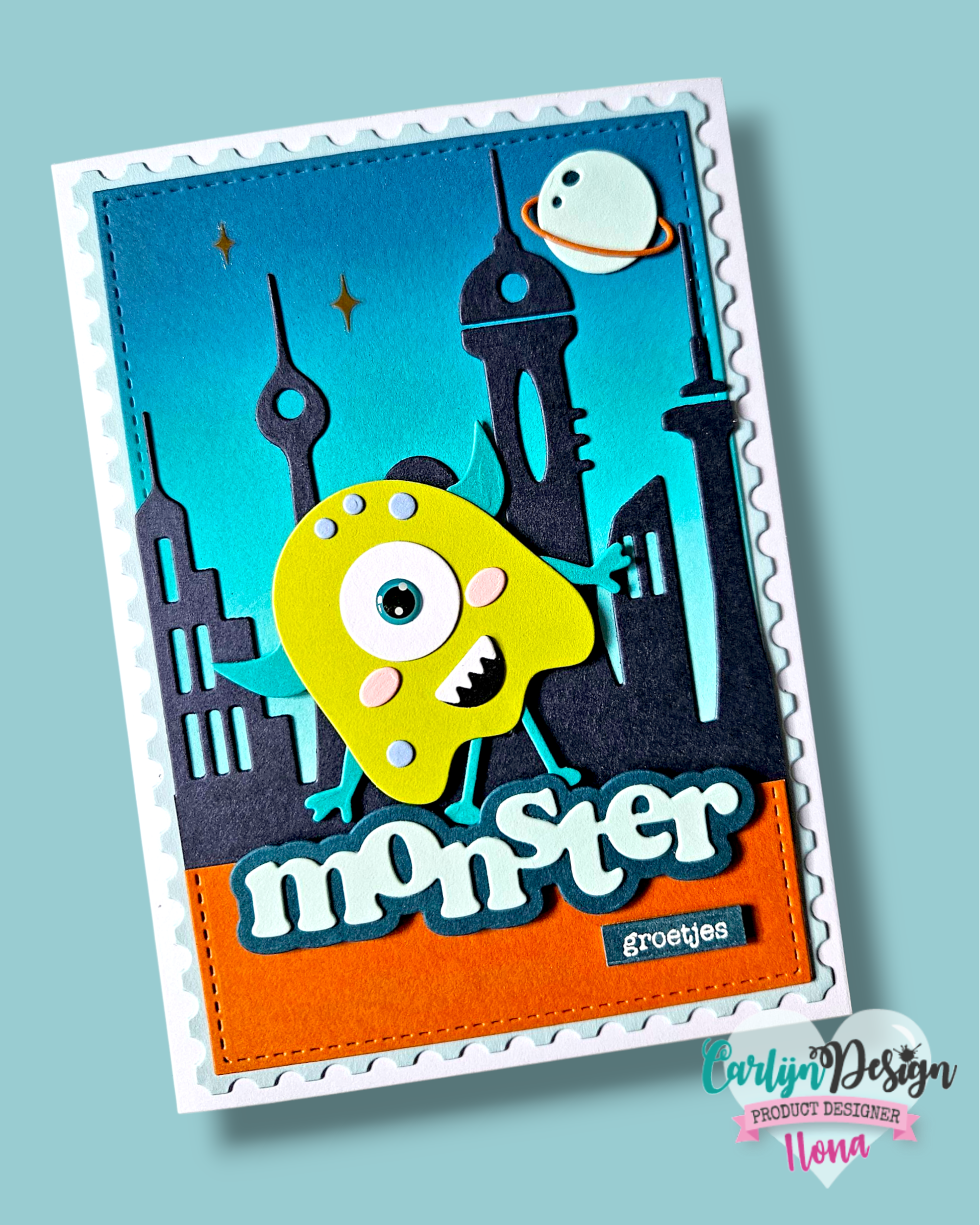 CarlijnDesign – Snijmallen Peculiar City CDSN 0330 CarlijnDesign Snijmallen Peculiar City voorbeeld Ilona 1