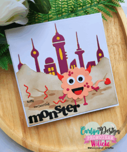 CDSN 0330 CarlijnDesign Snijmallen Peculiar City voorbeeld Willeke 1