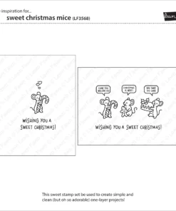 Lawn Fawn – sweet christmas mice LF3568 SweetChristmasMice3 sml