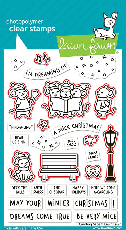 Lawn Fawn – caroling mice lawn cuts LF3894 CarolingMiceLawnCuts2 sml