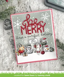 Lawn Fawn – cozy cats christmas add-on LF3899 CozyCatsChristmasAddOn4 sml