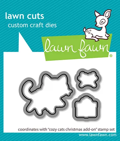 Lawn Fawn – cozy cats christmas add-on lawn cuts LF3900 CozyCatsChristmasAddOnLawnCuts sml