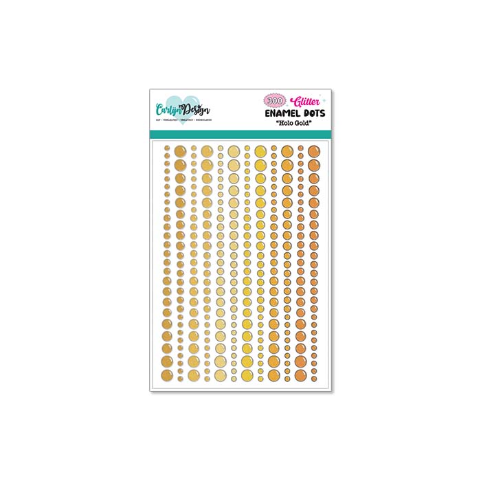 CarlijnDesign – Holo Gold Glitter enamel dots CDED-0013 carlijndesign holo gold glitter enamel dots cded 0013 64563217760593.jpg
